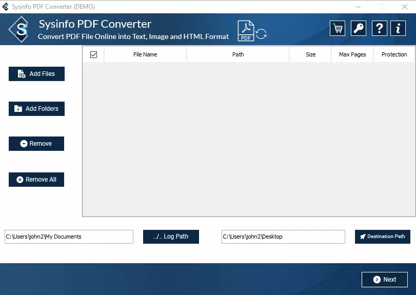 MCT PDF File Converter Tool