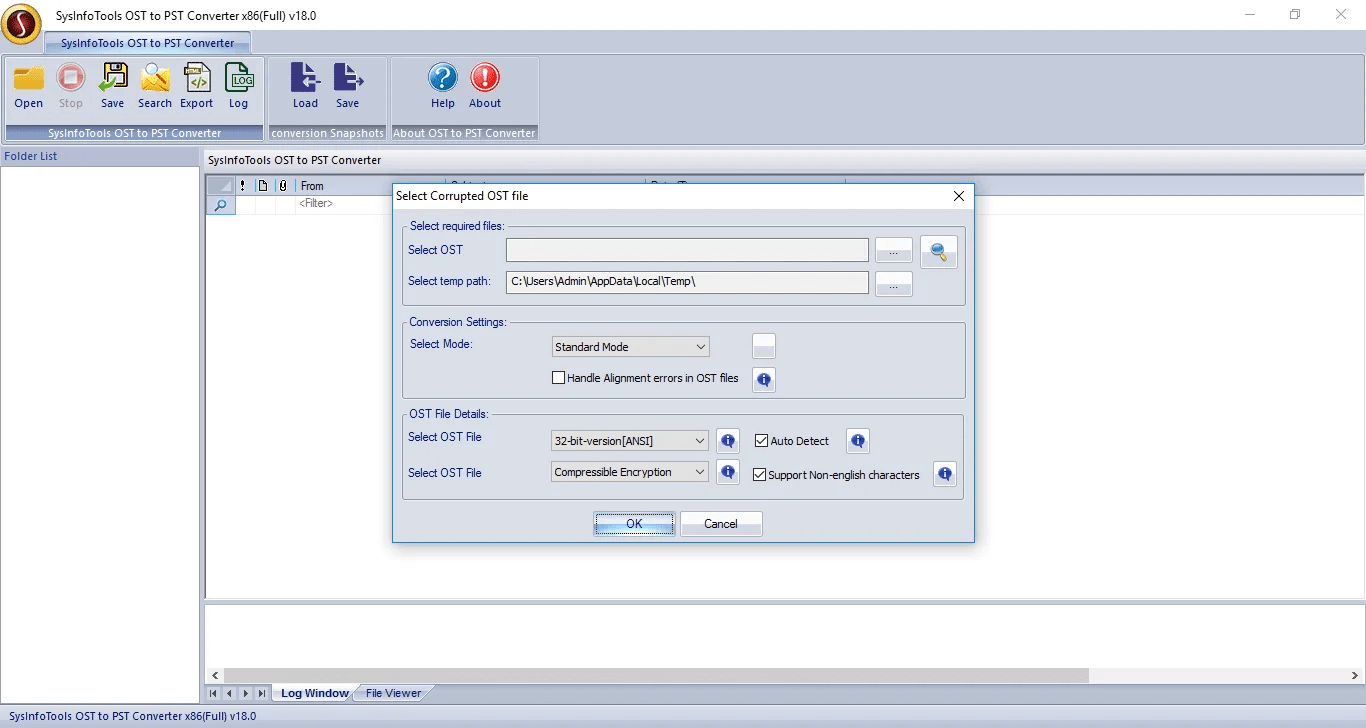 MailConverterTools for OST files Screenshot