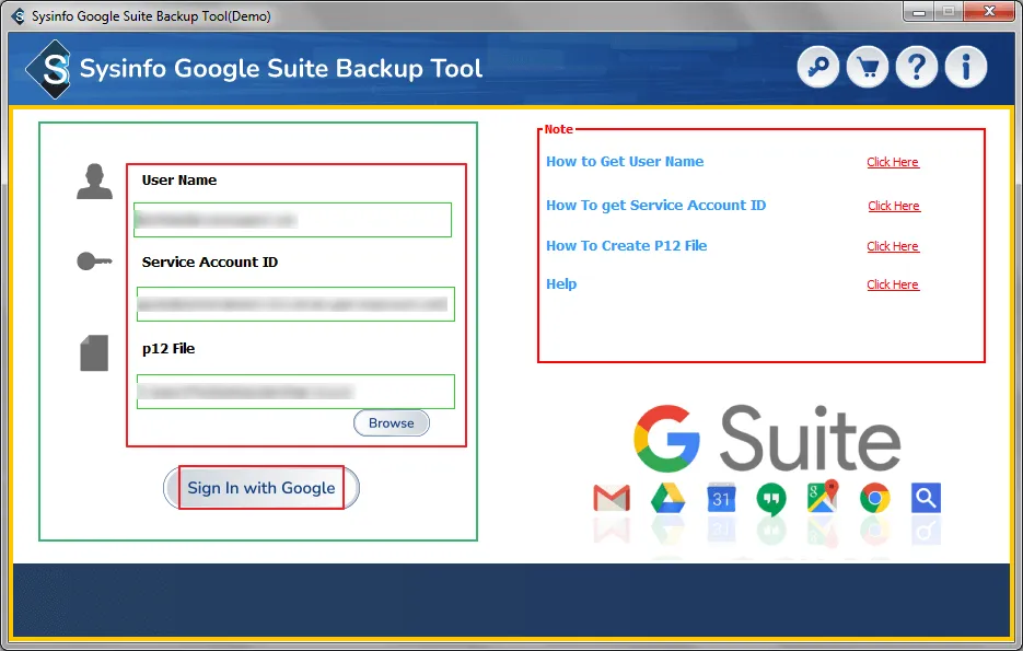 screenshot of Google Workspace Backup