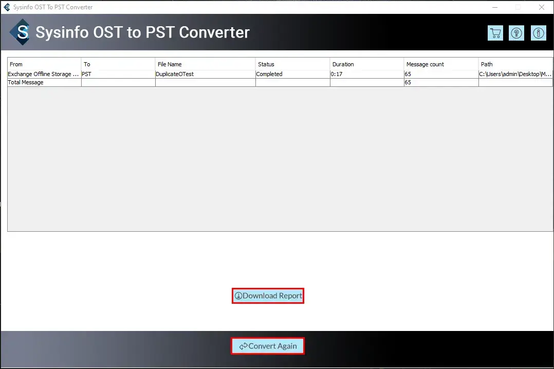 screenshot of OST to Office 365 Converter 