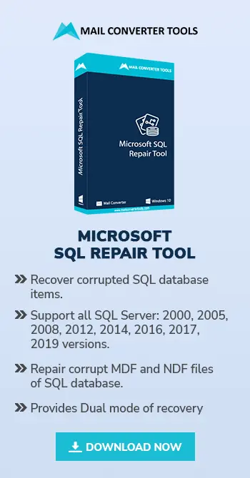 sidebar ms sql repair tool