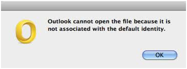 microsoft outlook identity error on mac