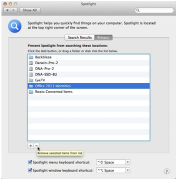 office 2011 identities folder mac