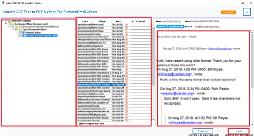 Convert OST to PST
 step 3