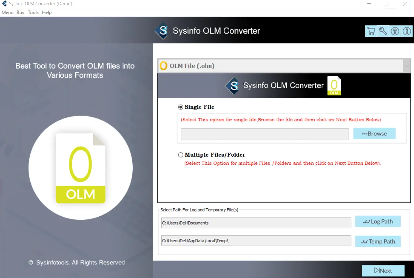 convert olm to mbox