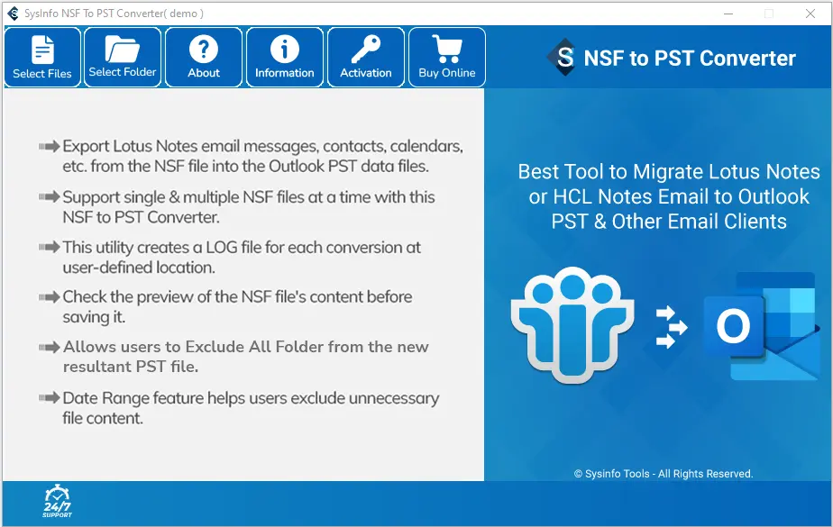 Convert Lotus Notes NSF File to Outlook PST File