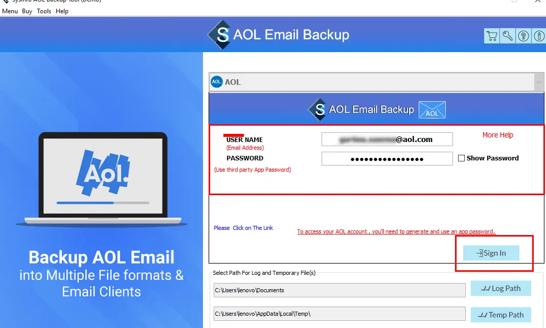 transfer AOL email to Gmail