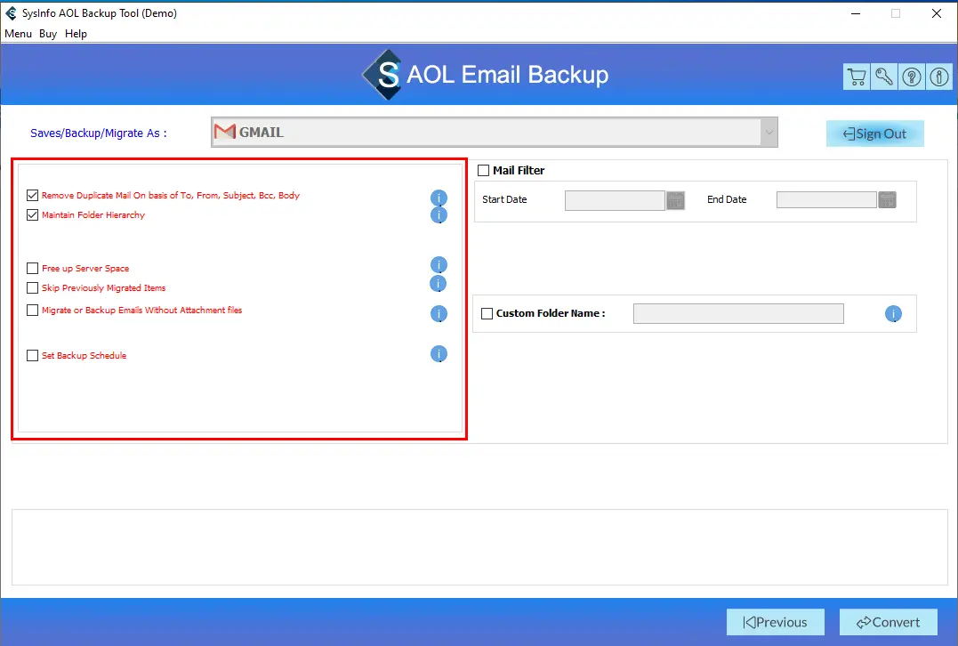 transfer AOL email to Gmail