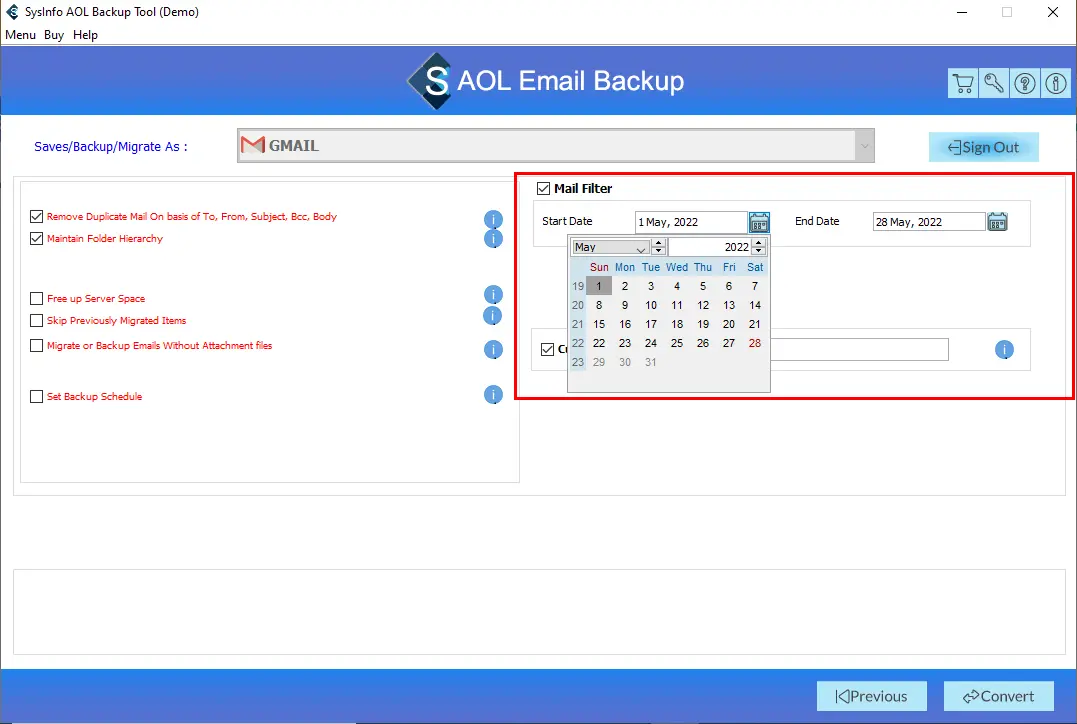 transfer AOL email to Gmail