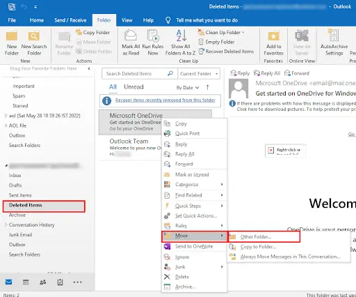 recover permanently deleted emails from Outlook