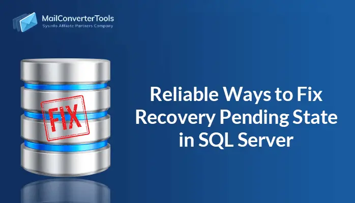 recovery pending state in SQL server