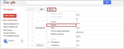 import gmail contacts to office 365