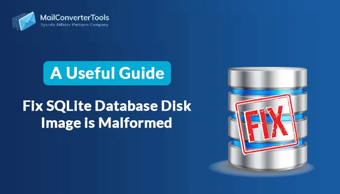 SQLite database disk image is malformed