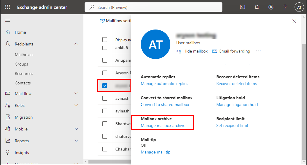 microsoft email archiving office 365 