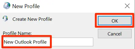 outlook stuck on loading profile