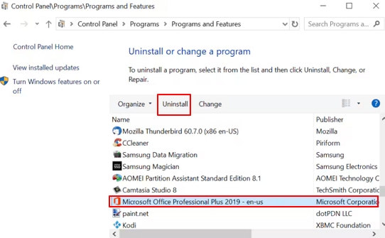 pick Microsoft Office