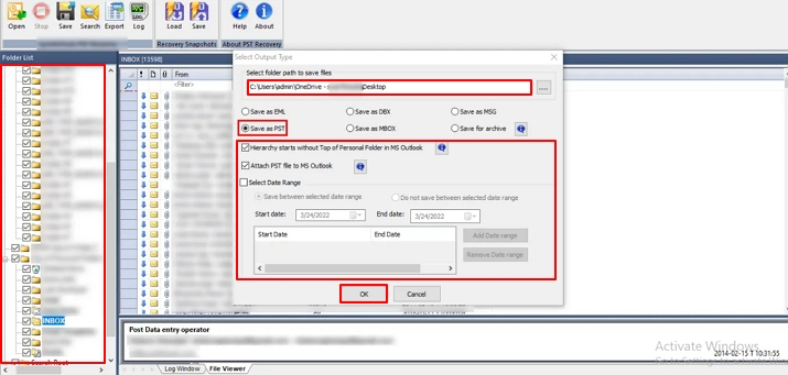 pick filters and click ok