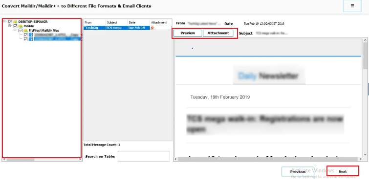 convert Maildir to PST
