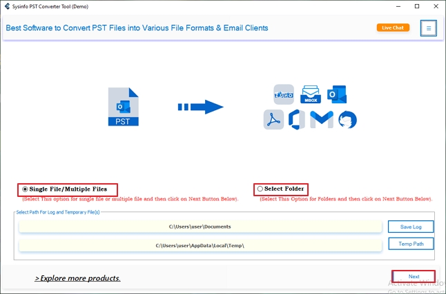 Convert PST to EML
