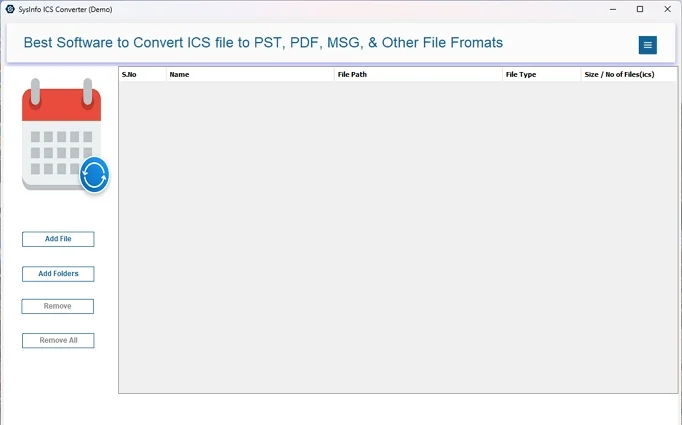 Launch the ICS to CSV Import Tool