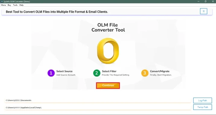 Install OLM to G Suite Migrator 