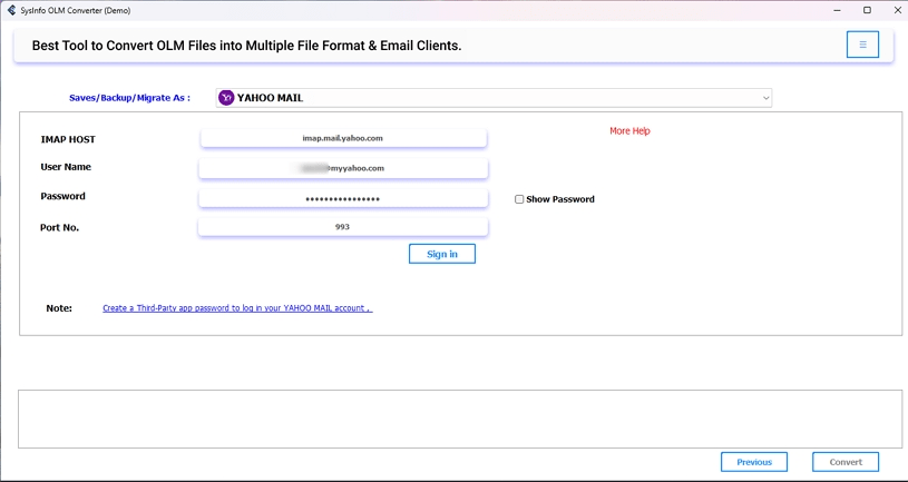 Enter your secure Yahoo credentials