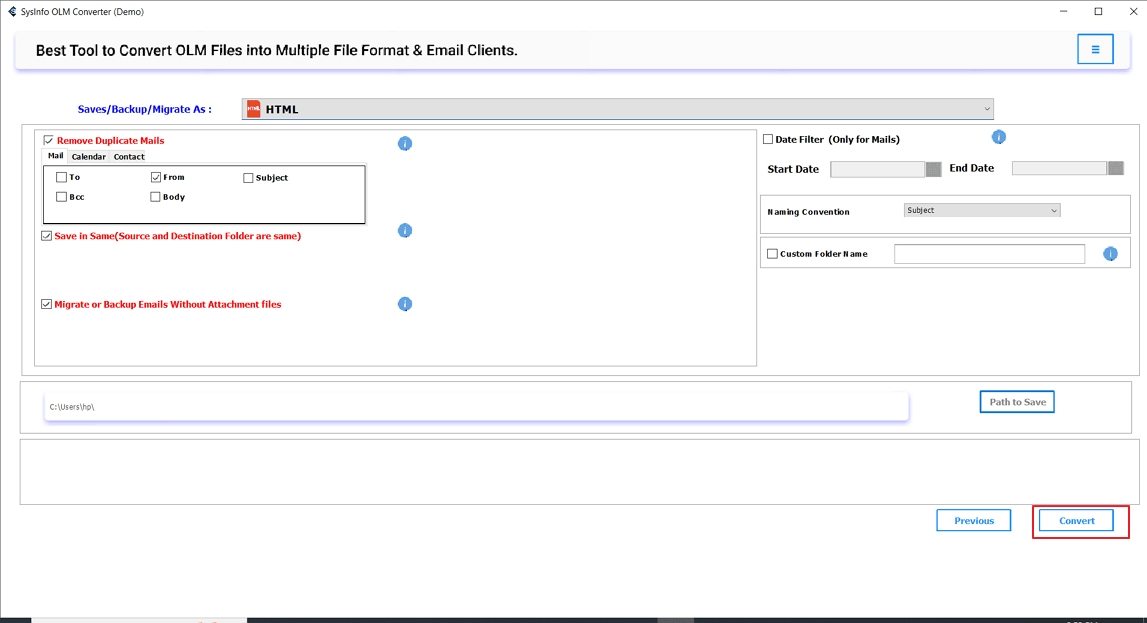 Select Convert to start the process