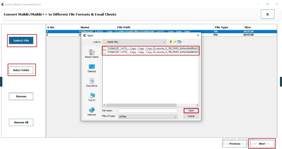 Select File or Folder
