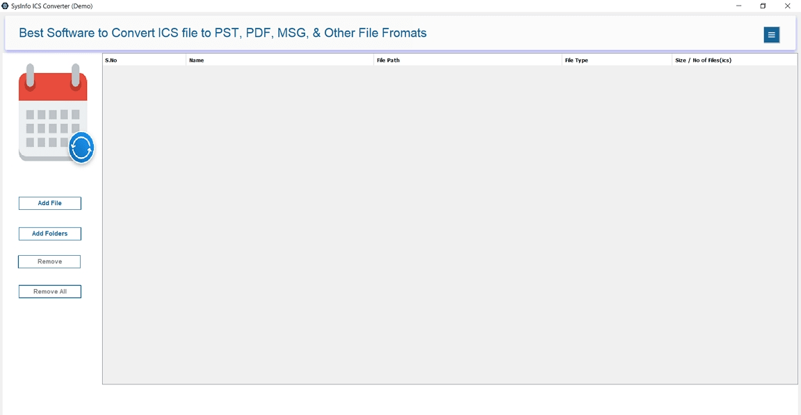 Start the ICS Converter Tool