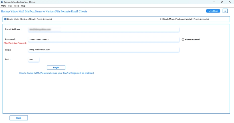 Sign In to your Yahoo account