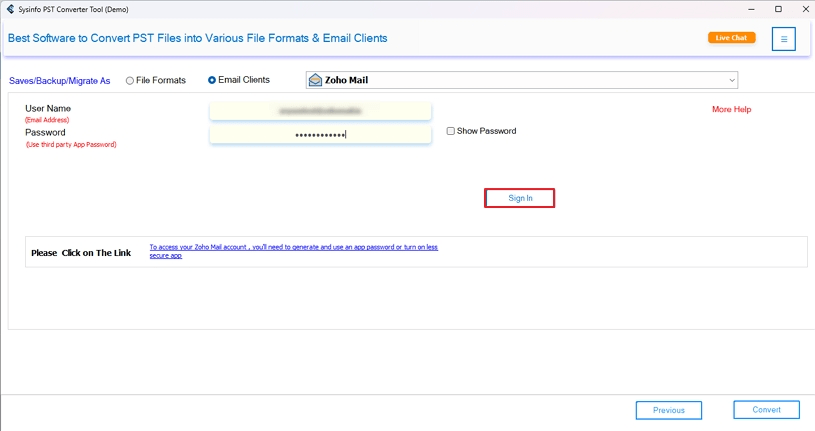 Choose Zoho Mail