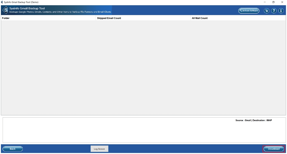 Select the Download button