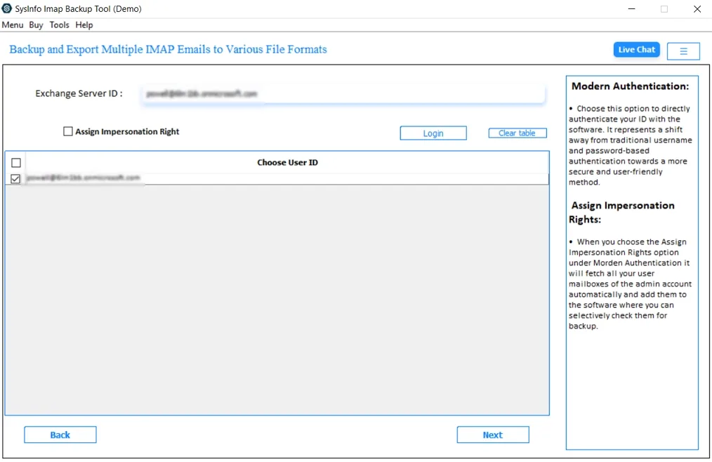 Enter your Office 365 account