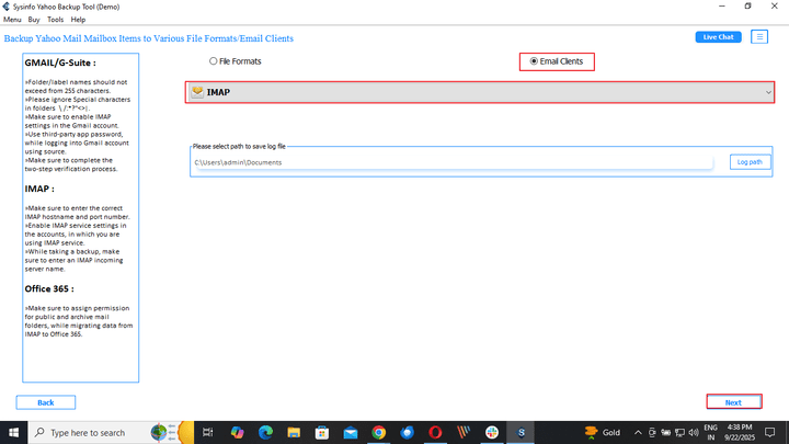 Select IMAP