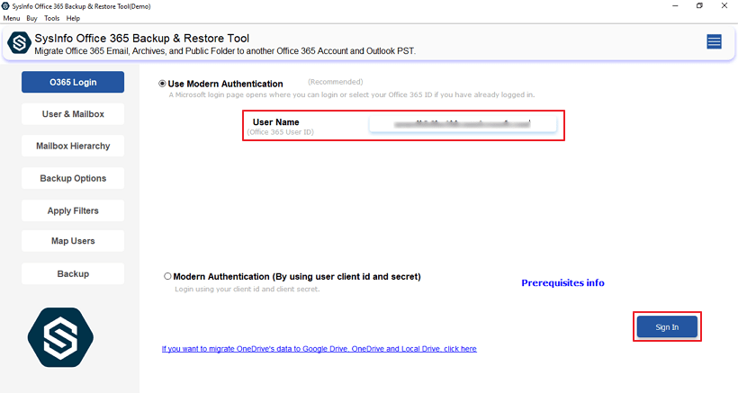 Download Office 365 Backup Tool