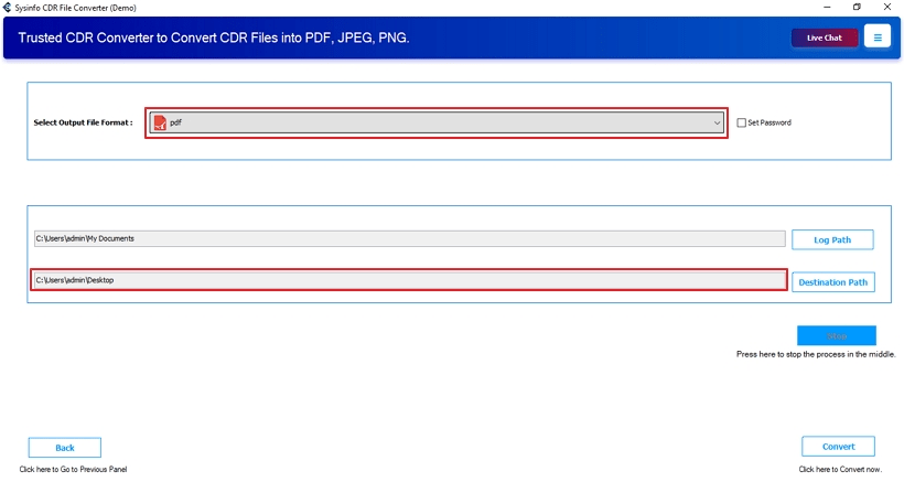 Select the output