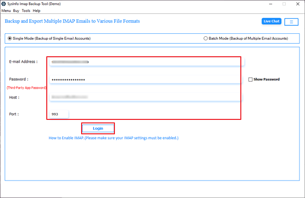 Install the IMAP Backup Tool