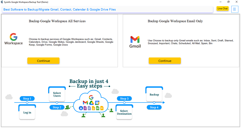 Download Google Workspace Backup Tool