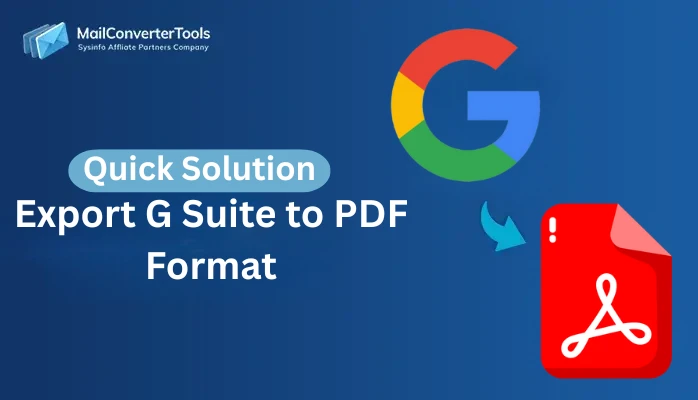 Export G Suite to PDF