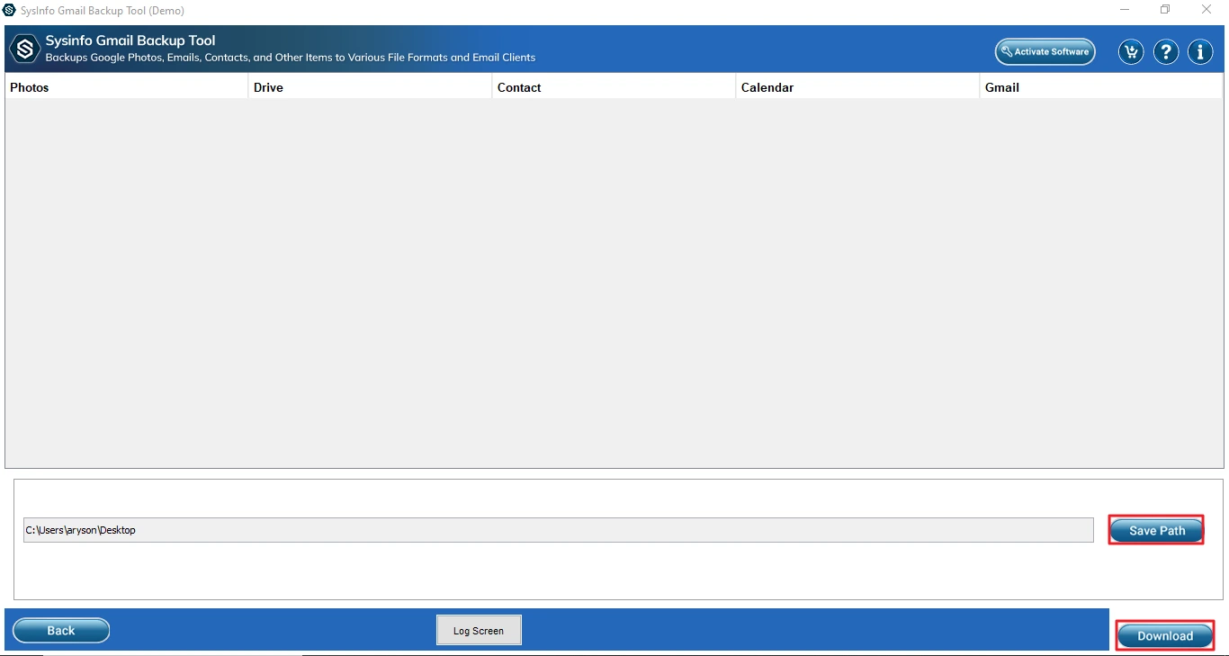 Choose the save path and click Download
