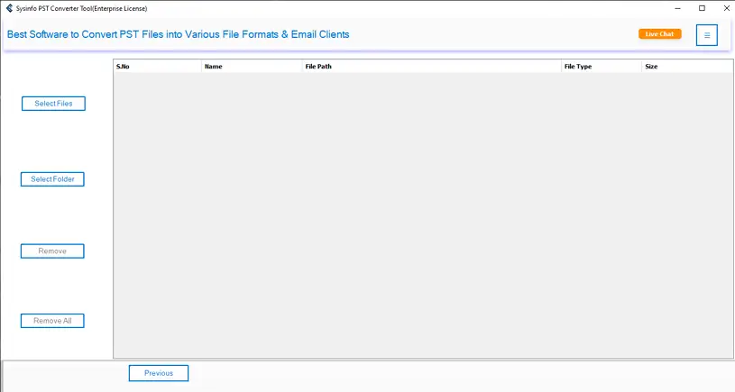 Start the PST Converter Tool