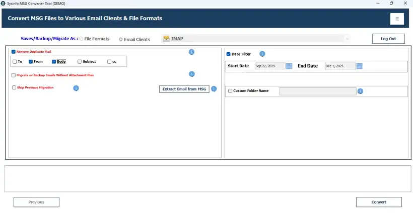 Use the filters and click Convert
