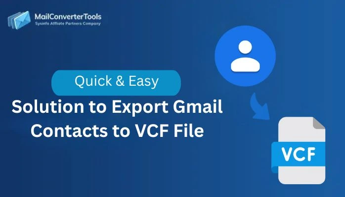 Export Gmail Contacts to VCF File