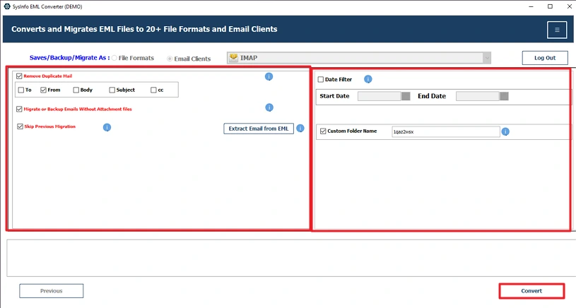 Apply filters and click on Convert