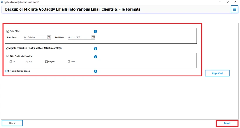 Transfer Email from GoDaddy to Gmail step 4