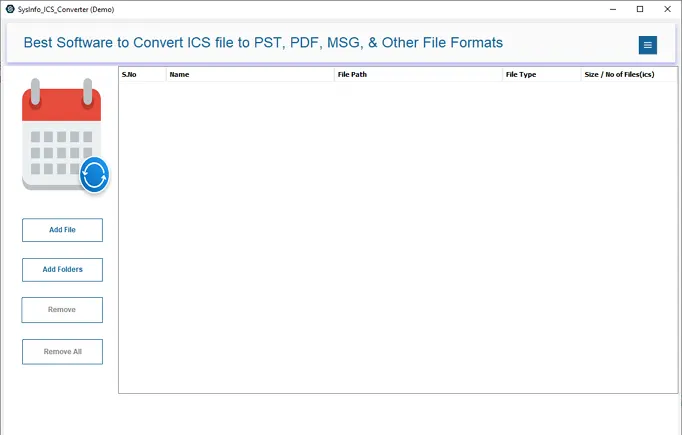 Run ICS File Converter Tool