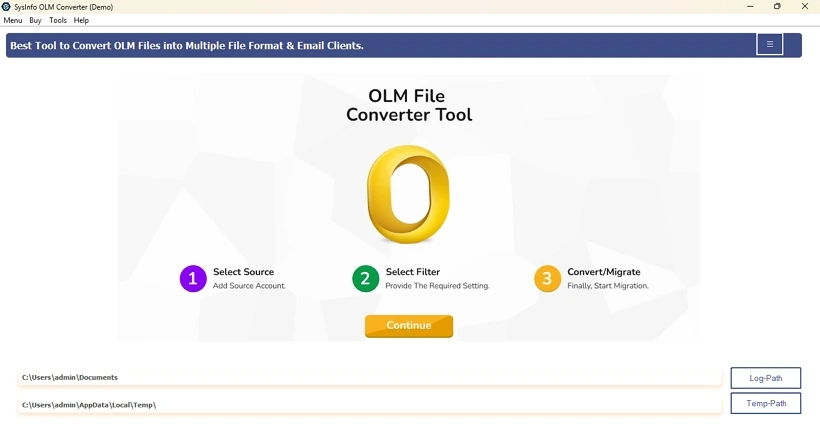 Import OLM to Yandex
 step 1