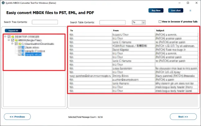 Import MBOX to Hotmail
 step 3