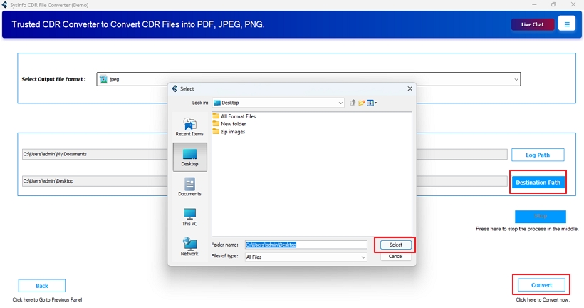 Convert CDR to GIF
 step 5