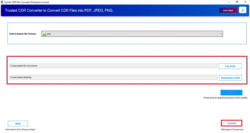 Convert CDR to PNG
step 4